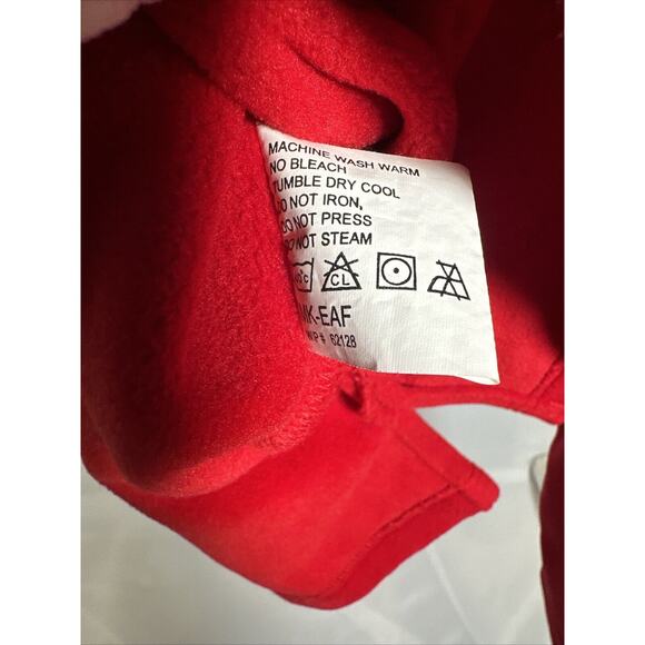 VTG Woolrich John Rich and Bros Mens Fleece Full Zip Jacket Men’s XL Red - Picture 6 of 7